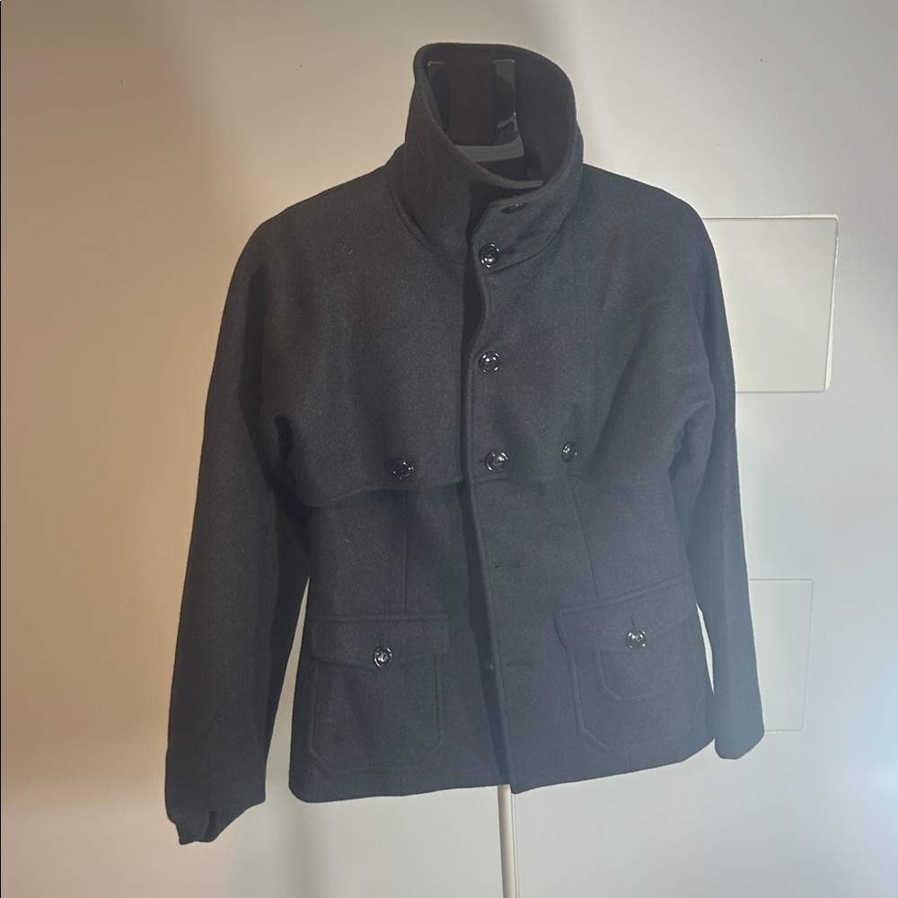 Ralph Lauren, Collection Purple Label, Cashmere/wool Pea Coat w/Funnel Neck (10)